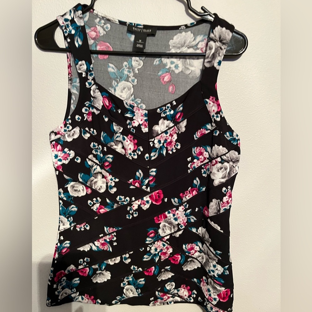White House Black Market tank top stake shirt, size M.